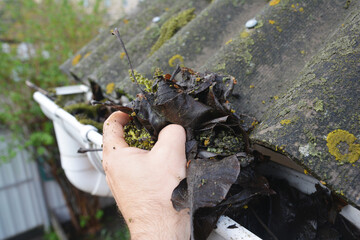  Gutter Cleaning. Rain gutters get clogged with leaves and other debris over time.