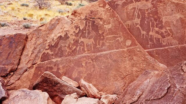Twyfelfontein Cave rock art engravings