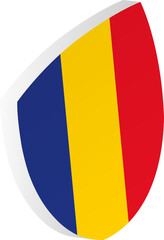 Fototapeta premium Romania rugby icon