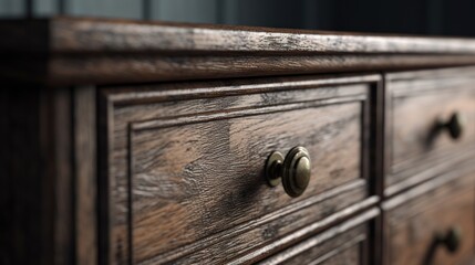 old wooden drawer