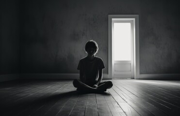Obraz premium Dealing with depression and mental issues.