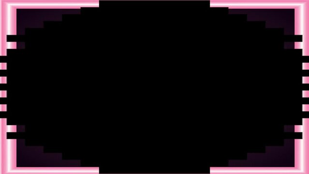 border frame tv film screen intro animated