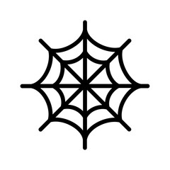Black line icon for Spider's web