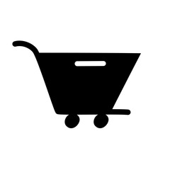 shopping bag and trolley icon