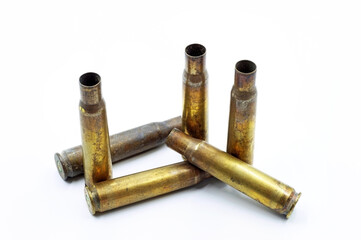 Bullet casings, cartridges or large-caliber ammunition