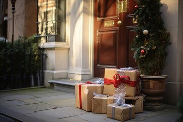 Delivery of New Year's packages to the home address
