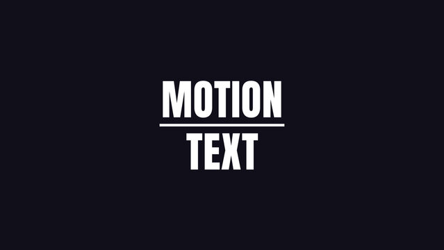 Motion Text