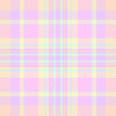Vector seamless pattern of texture check plaid with a textile fabric tartan background.