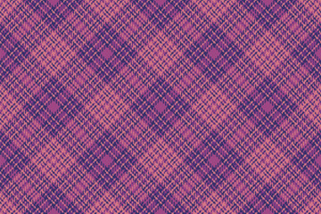 Check seamless tartan of textile fabric texture with a vector background pattern plaid.