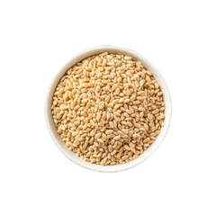 Dried Sesame seeds isolated on transparent background. Generative AI