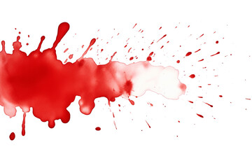 Dramatischer Blutroter Splatter: Realistische Darstellung auf Transparentem Hintergrund