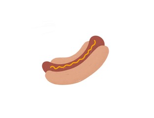 Sausage hotdog illustration