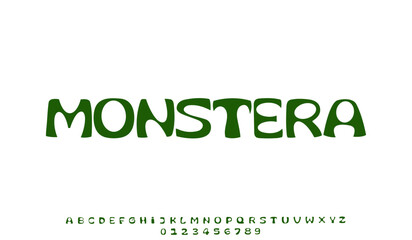 Fototapeta premium green company logo, number,alphabet and vector