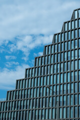view of business office building. Glass wall Building Abstract background	