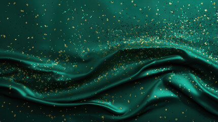 background concept made from green glitter paper. 