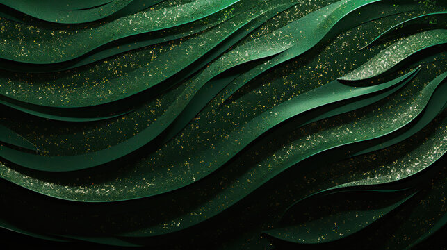 background concept made from green glitter paper. 