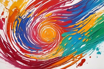Abstract painting color splash. AI generated illustration