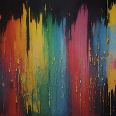 Abstract painting color splash. AI generated illustration