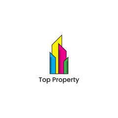 Real Estate Logo Flat Vector Logo Design Template Element for Construction Architecture Building Logos.