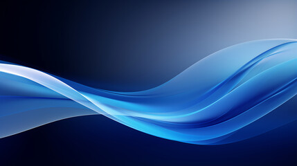 3D blue abstract wave background