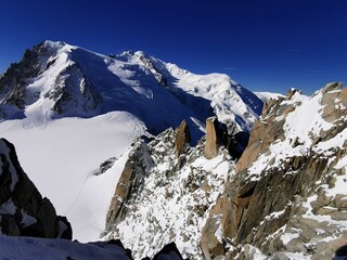 swiss mountains in winter