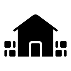 house glyph icon