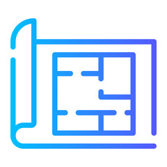 blueprint gradient icon