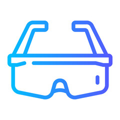 safety glasses gradient icon