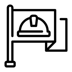 flag line icon