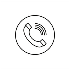 phone vector icon line template