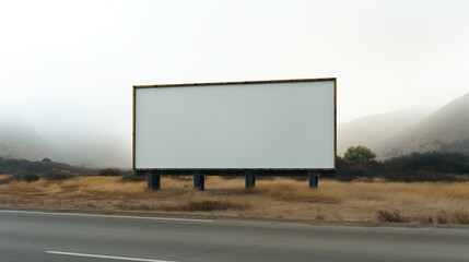 billboard on the road.Generative Ai
