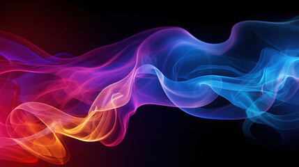 Fototapeta premium abstract colorful smoke.Generative Ai