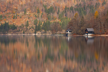 Lake Bled  Reflections in the Julian Alps, European Alps Bled, Radovljica Slovenia