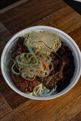 Trade of lunchboxes with typical Brazilian flavor and the basis of Brazilian food: rice and beans