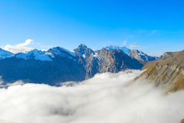 スイスアルプスの雲海