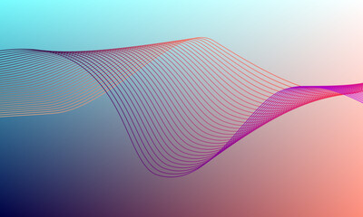 colorful gradient background wave lines