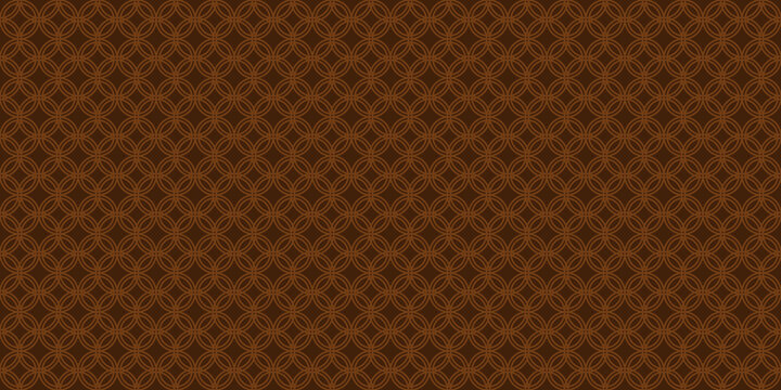 Brown Islamic Simple Circle Seamless Pattern Background