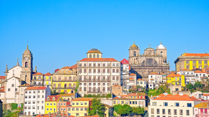 Fototapeta na wymiar Cityscape and skyline of Porto City in Portugal
