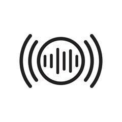 Audio streaming icon vector design illustration