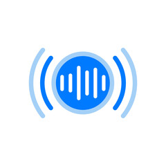 Audio streaming icon vector design illustration