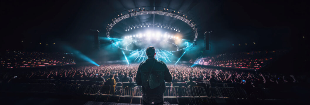 Live concert massive live. Generative AI. Hand edited. 