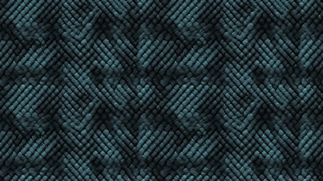 motif sans bord de moquette ou de tapis en laine, tons bleu et noir - seamless