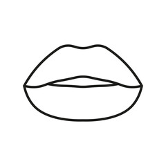 Lips Icon vector simple design