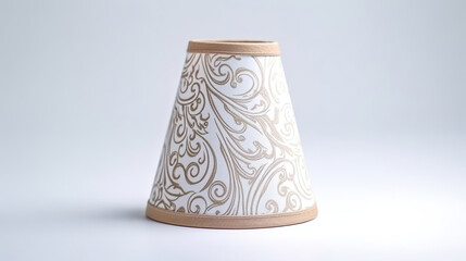 Home decoration and decorative lampshade  isolated on white background. Idea for interior design. Generative Ai