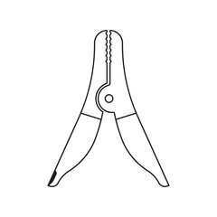 car battery power jumper cable icon