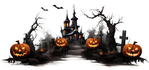 Halloween theme, cut out