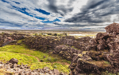 Thingvellir National Park - famous area in Iceland