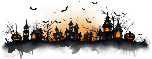 Halloween theme, cut out