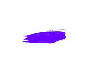 Beautiful purple watercolor line brush isolated on white for art painting