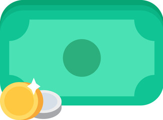 American Money Currency Dollars and Coins